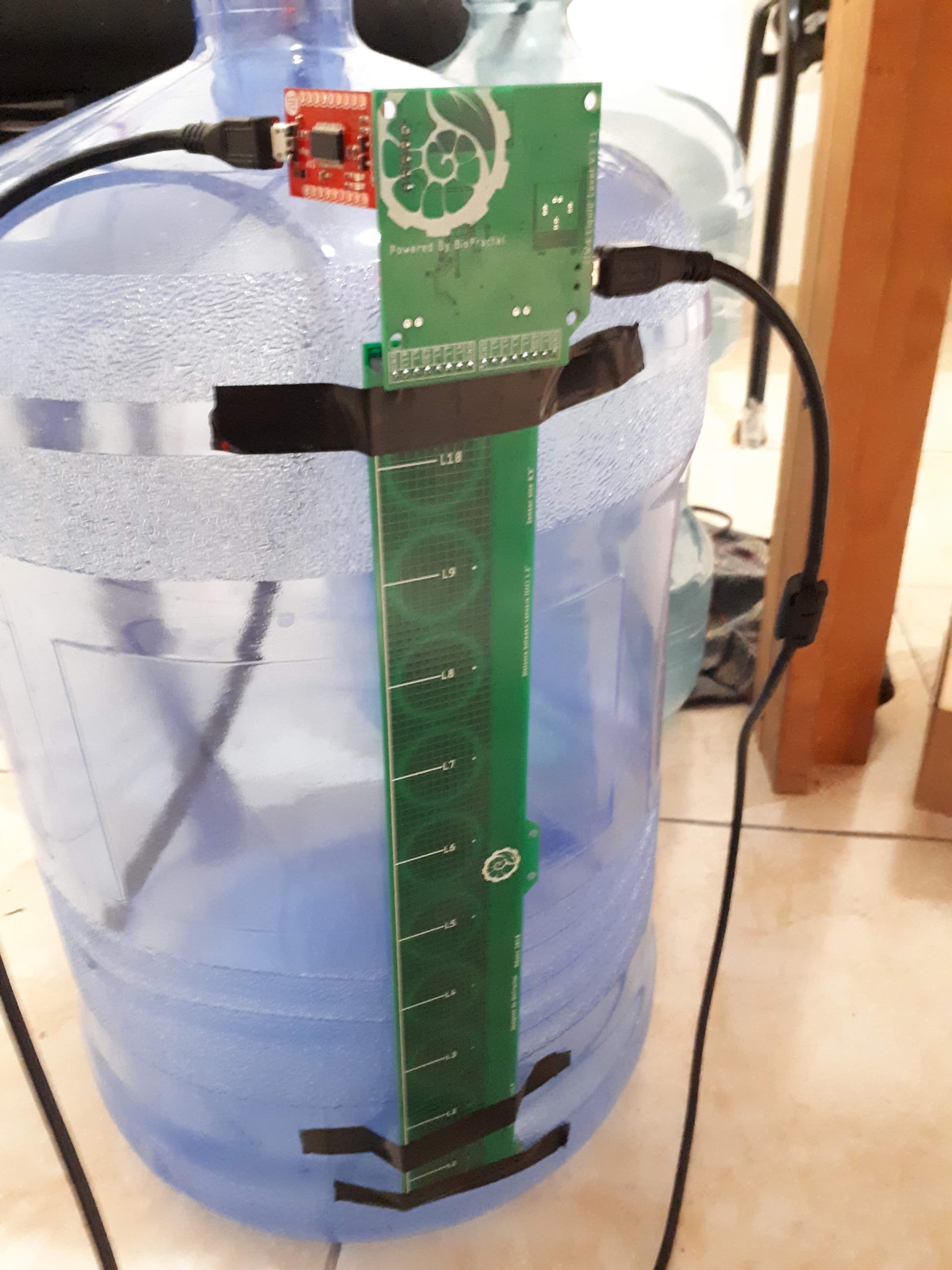 Prototype installation used during real-world measurement tests