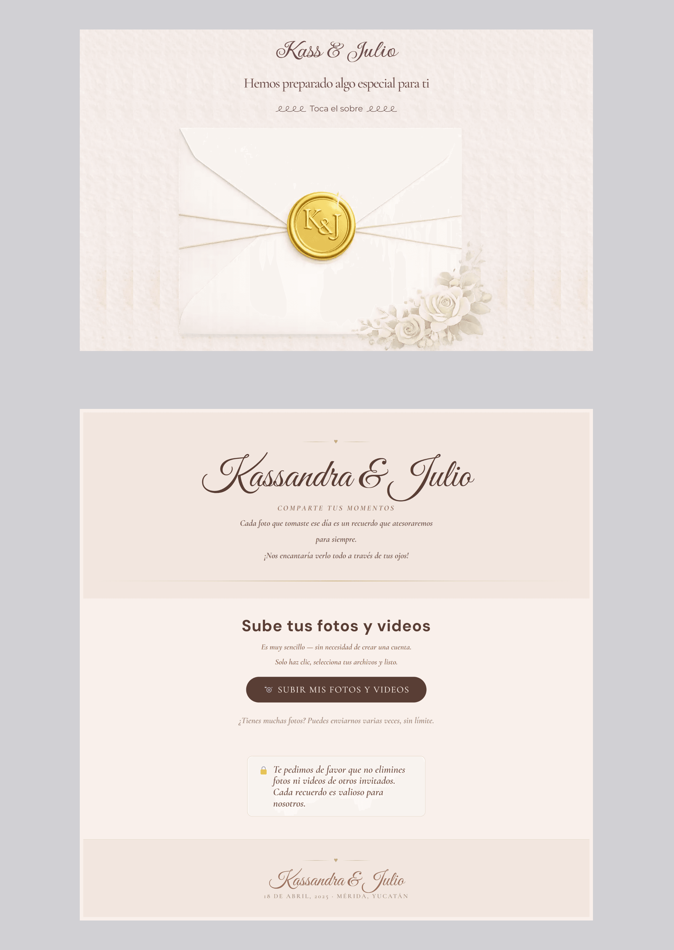 Envelope Entry Screen & Photo Upload Page