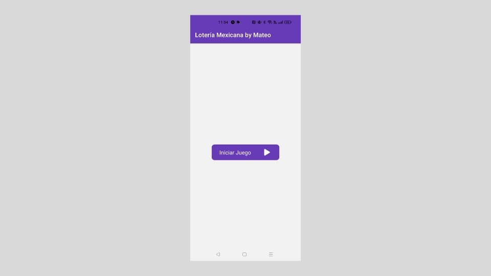 Start screen with a simple call-to-action to begin the game
